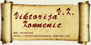 Viktorija Komnenić vizit kartica